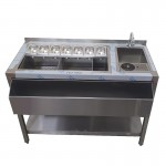 Bar Station με γούρνα και rinser 120x60x86